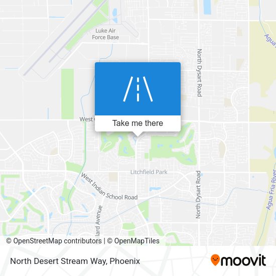 North Desert Stream Way map
