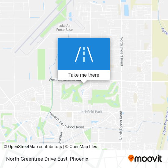 North Greentree Drive East map