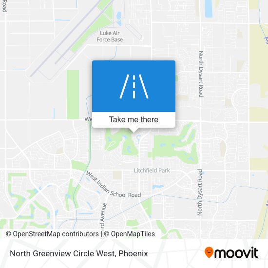 North Greenview Circle West map