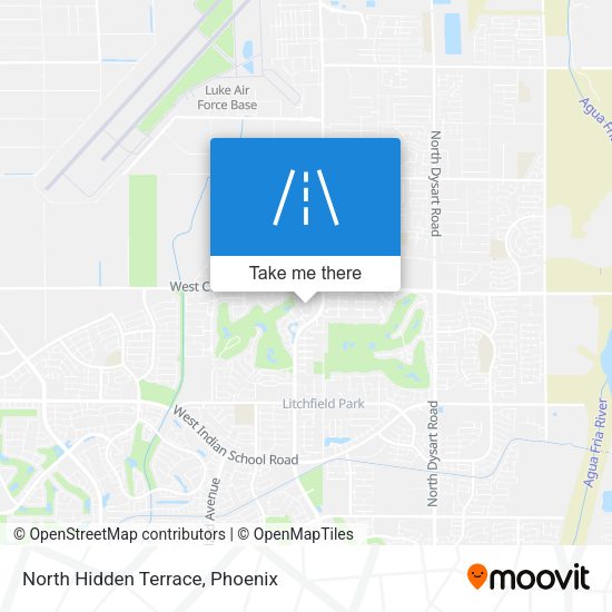 North Hidden Terrace map