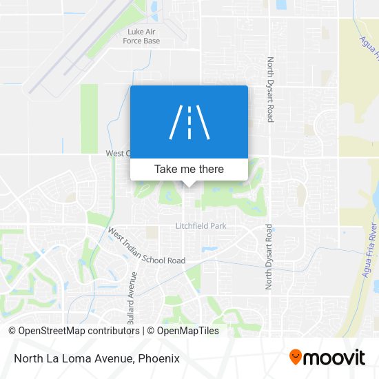 North La Loma Avenue map