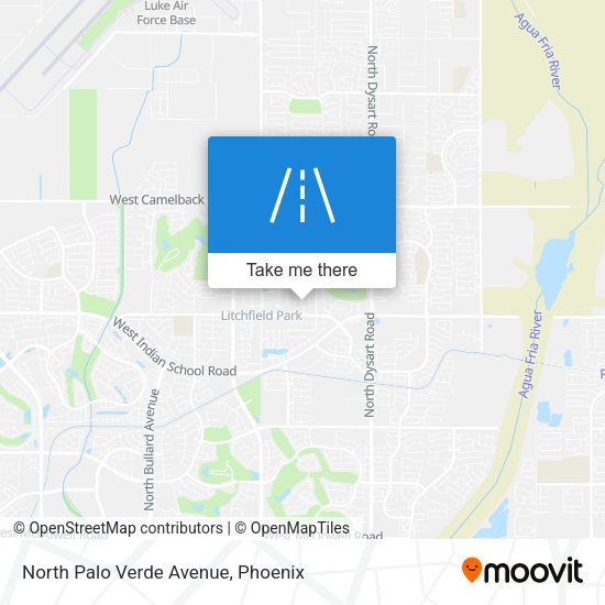 Mapa de North Palo Verde Avenue
