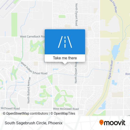 South Sagebrush Circle map