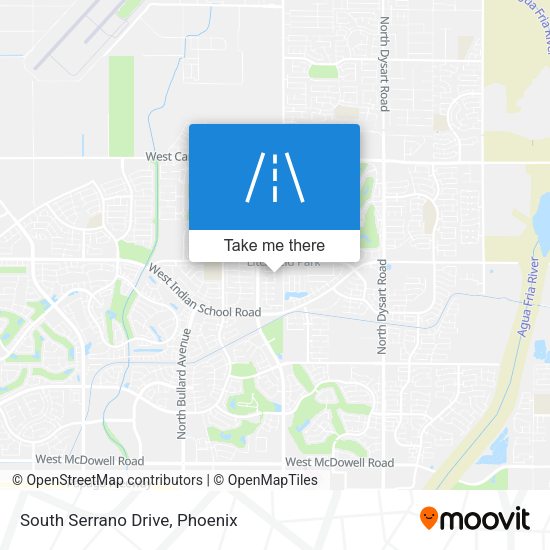 Mapa de South Serrano Drive