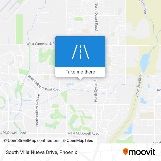 South Villa Nueva Drive map
