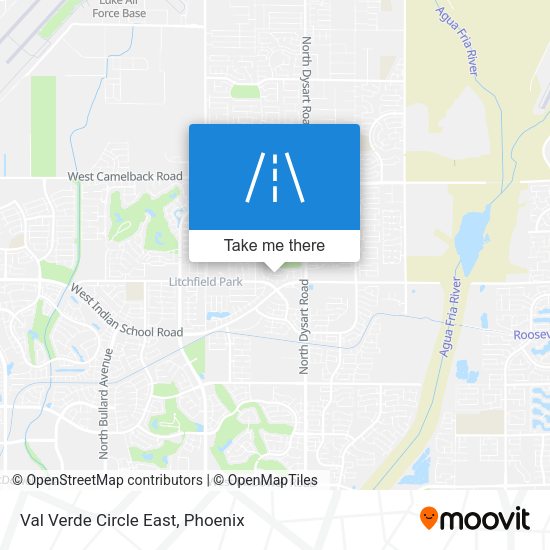 Mapa de Val Verde Circle East