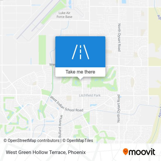 West Green Hollow Terrace map