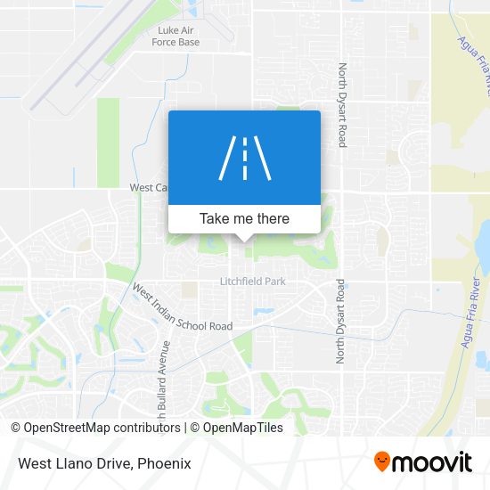 Mapa de West Llano Drive