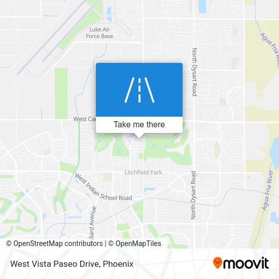Mapa de West Vista Paseo Drive