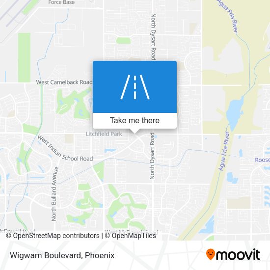 Mapa de Wigwam Boulevard