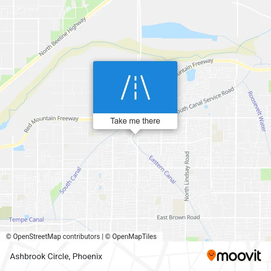 Ashbrook Circle map