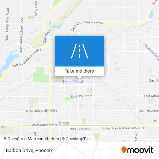 Balboa Drive map
