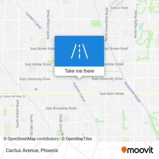 Cactus Avenue map