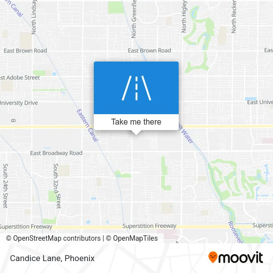 Candice Lane map