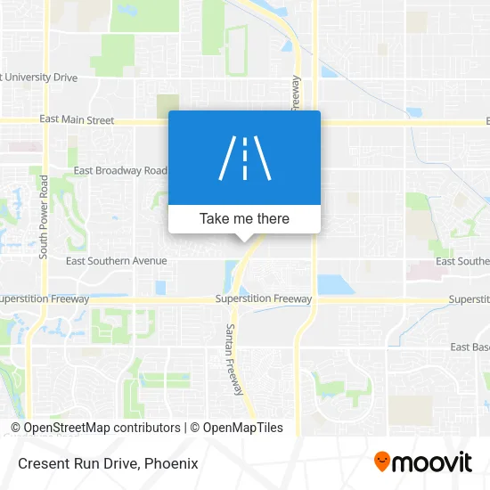 Cresent Run Drive map
