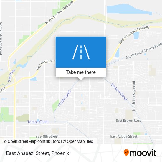 East Anasazi Street map