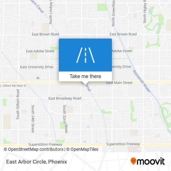 East Arbor Circle map