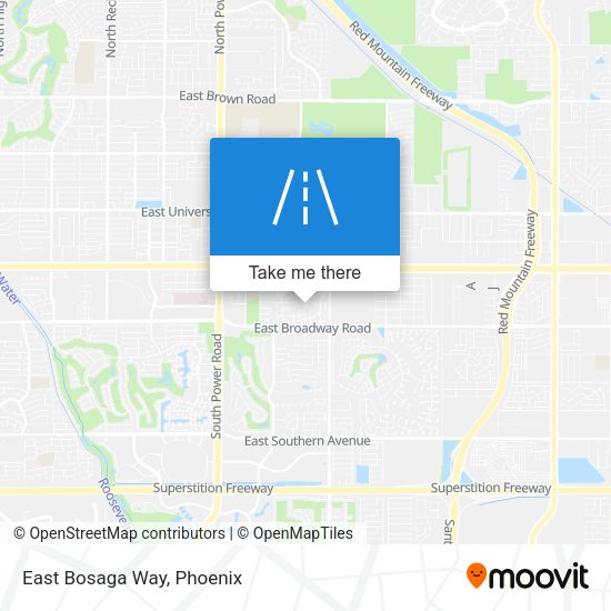 Mapa de East Bosaga Way