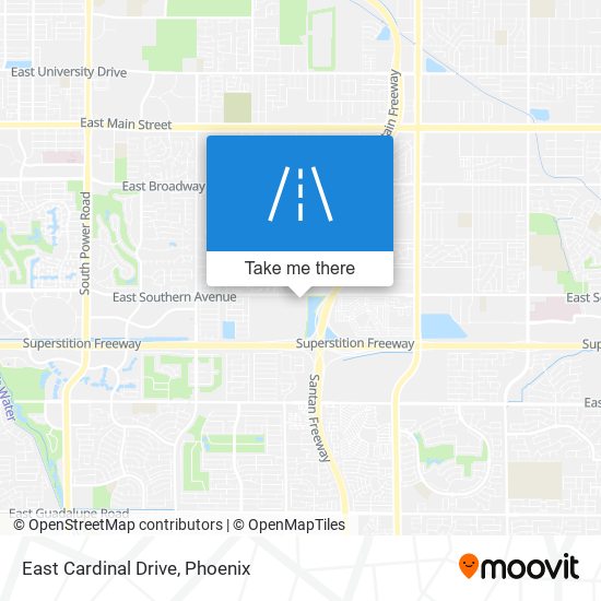 East Cardinal Drive map