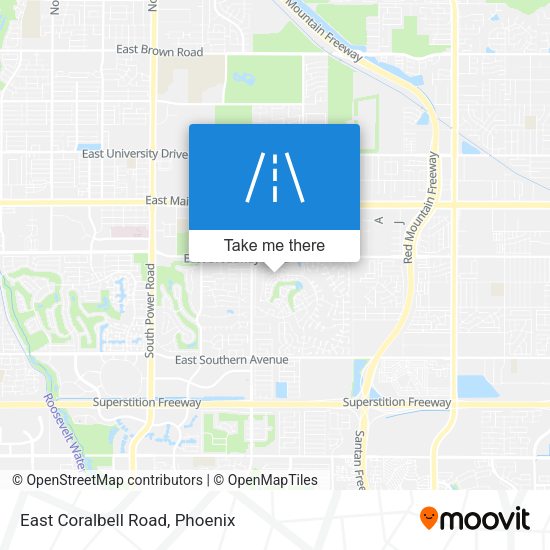 East Coralbell Road map