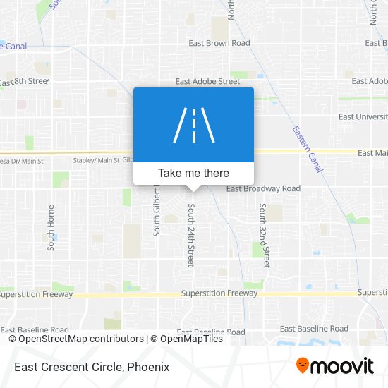 Mapa de East Crescent Circle