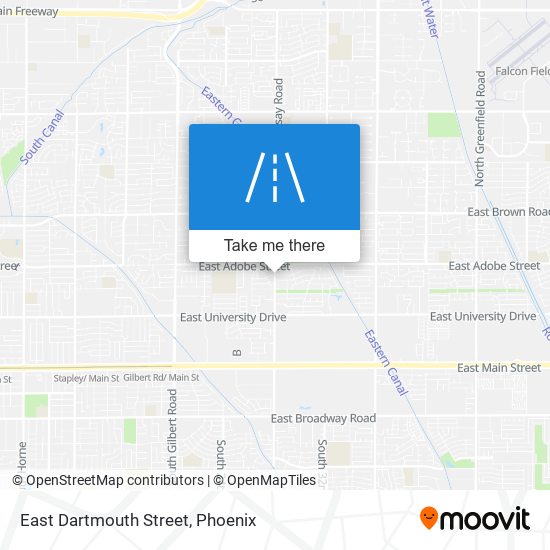 East Dartmouth Street map