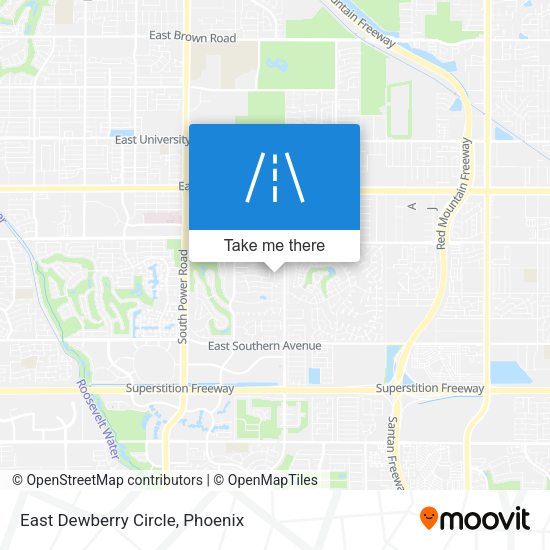 Mapa de East Dewberry Circle