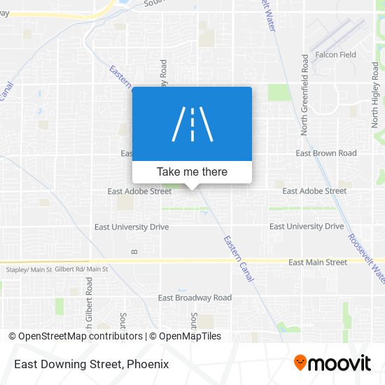 East Downing Street map