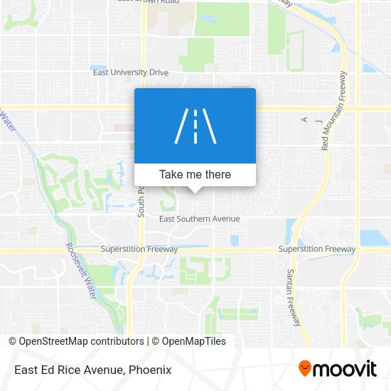 East Ed Rice Avenue map