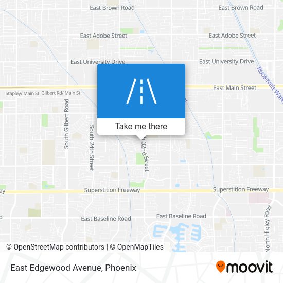 East Edgewood Avenue map