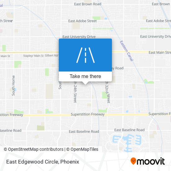 East Edgewood Circle map