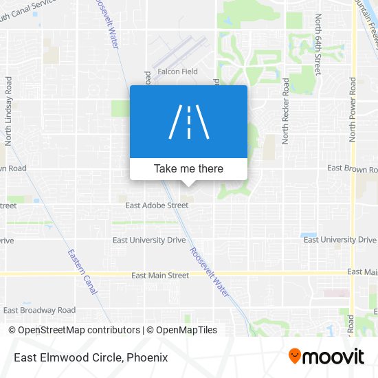 East Elmwood Circle map