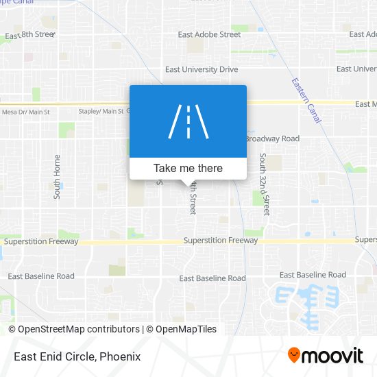 East Enid Circle map