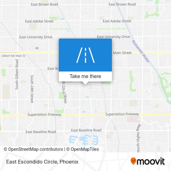 Mapa de East Escondido Circle