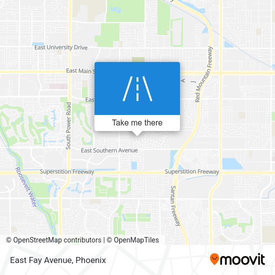 Mapa de East Fay Avenue