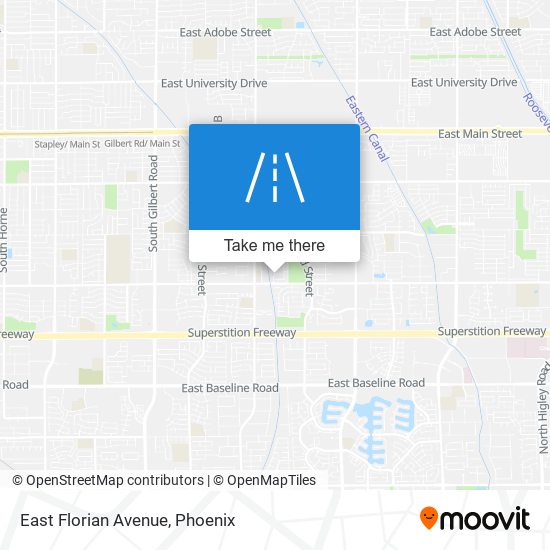 East Florian Avenue map