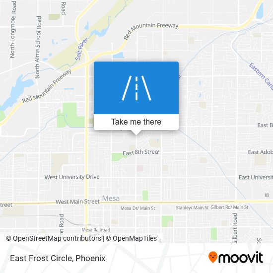 East Frost Circle map