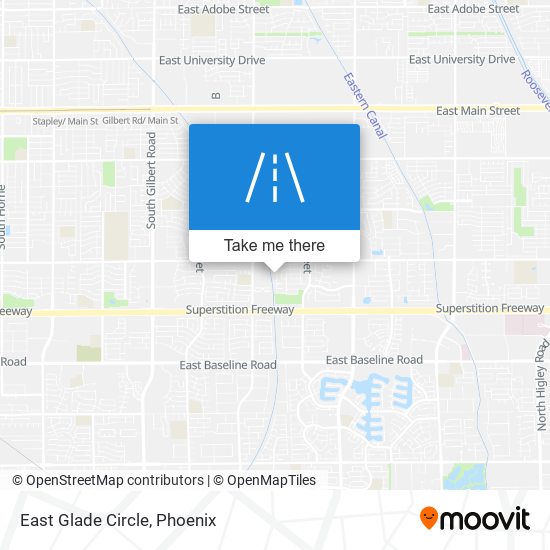 East Glade Circle map