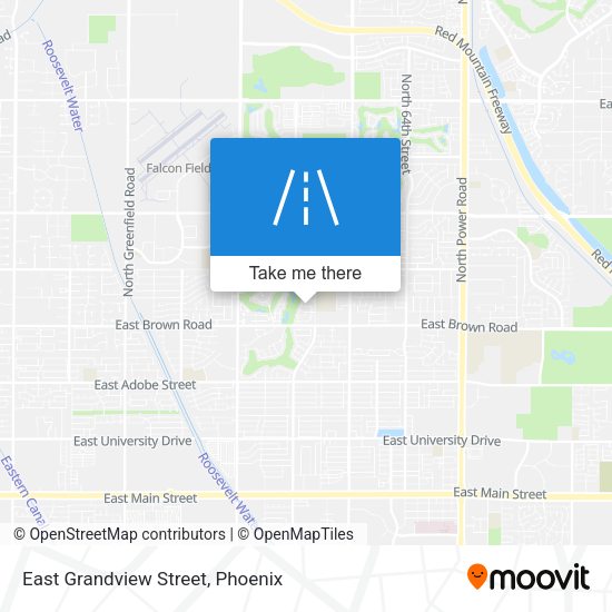 East Grandview Street map