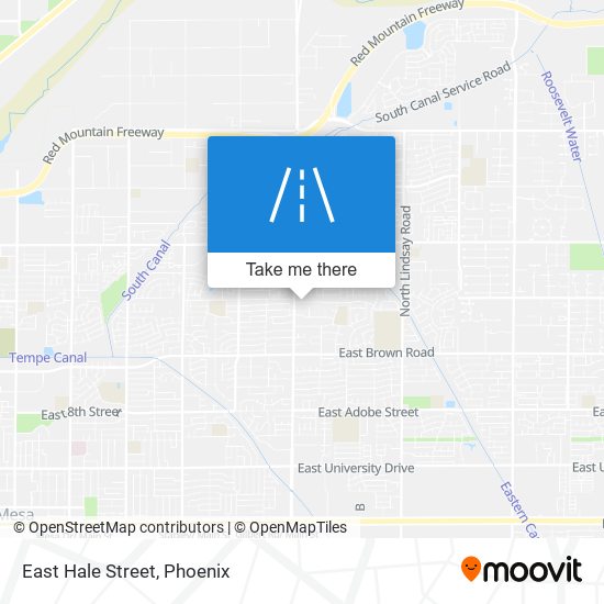 East Hale Street map