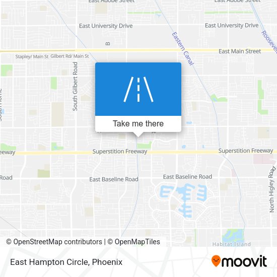 East Hampton Circle map