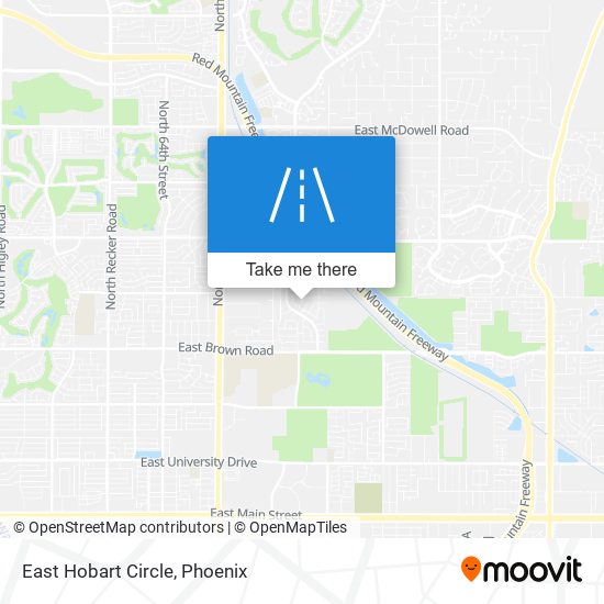 East Hobart Circle map