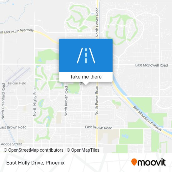 Mapa de East Holly Drive