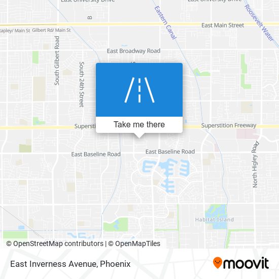 East Inverness Avenue map