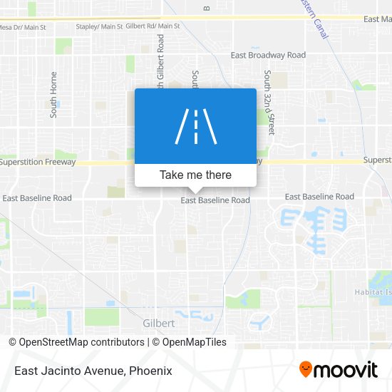 Mapa de East Jacinto Avenue