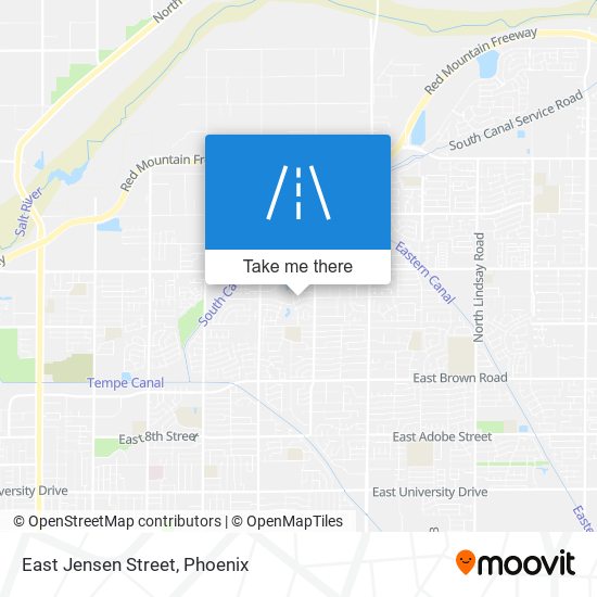 East Jensen Street map