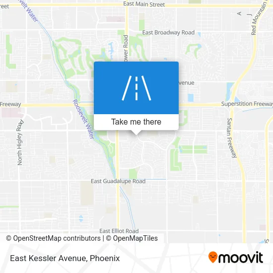 East Kessler Avenue map