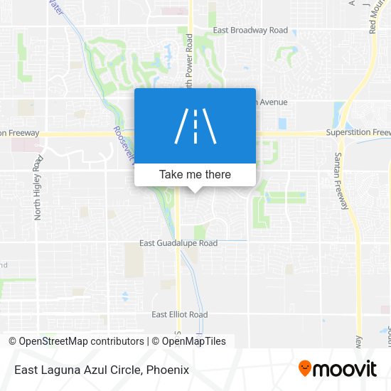 East Laguna Azul Circle map