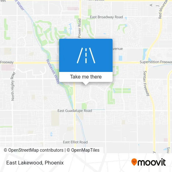 East Lakewood map