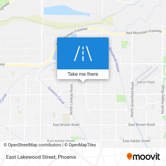 Mapa de East Lakewood Street